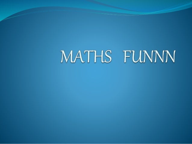 maths funnn