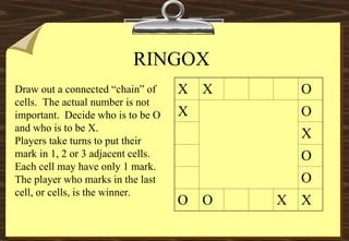 Maths_GameSingleSlide.ppt activities with clear rules ,strategies and ...