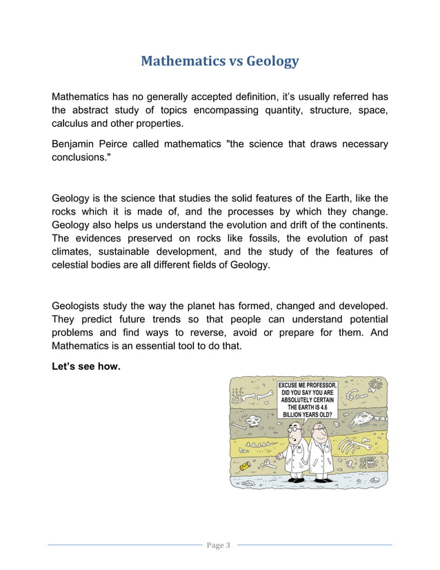 Maths geology PDF