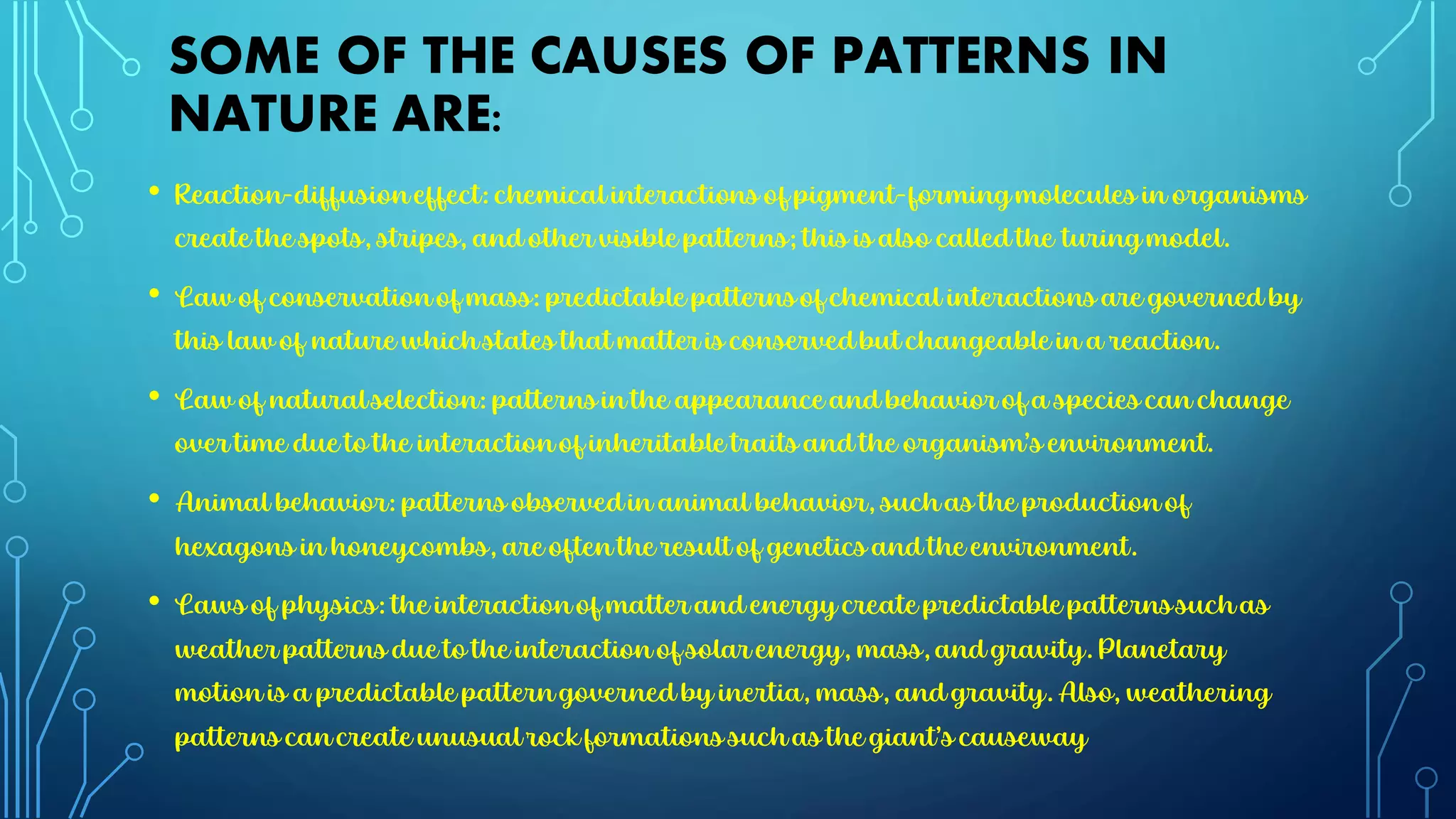 Mathematical patterns in nature | PDF