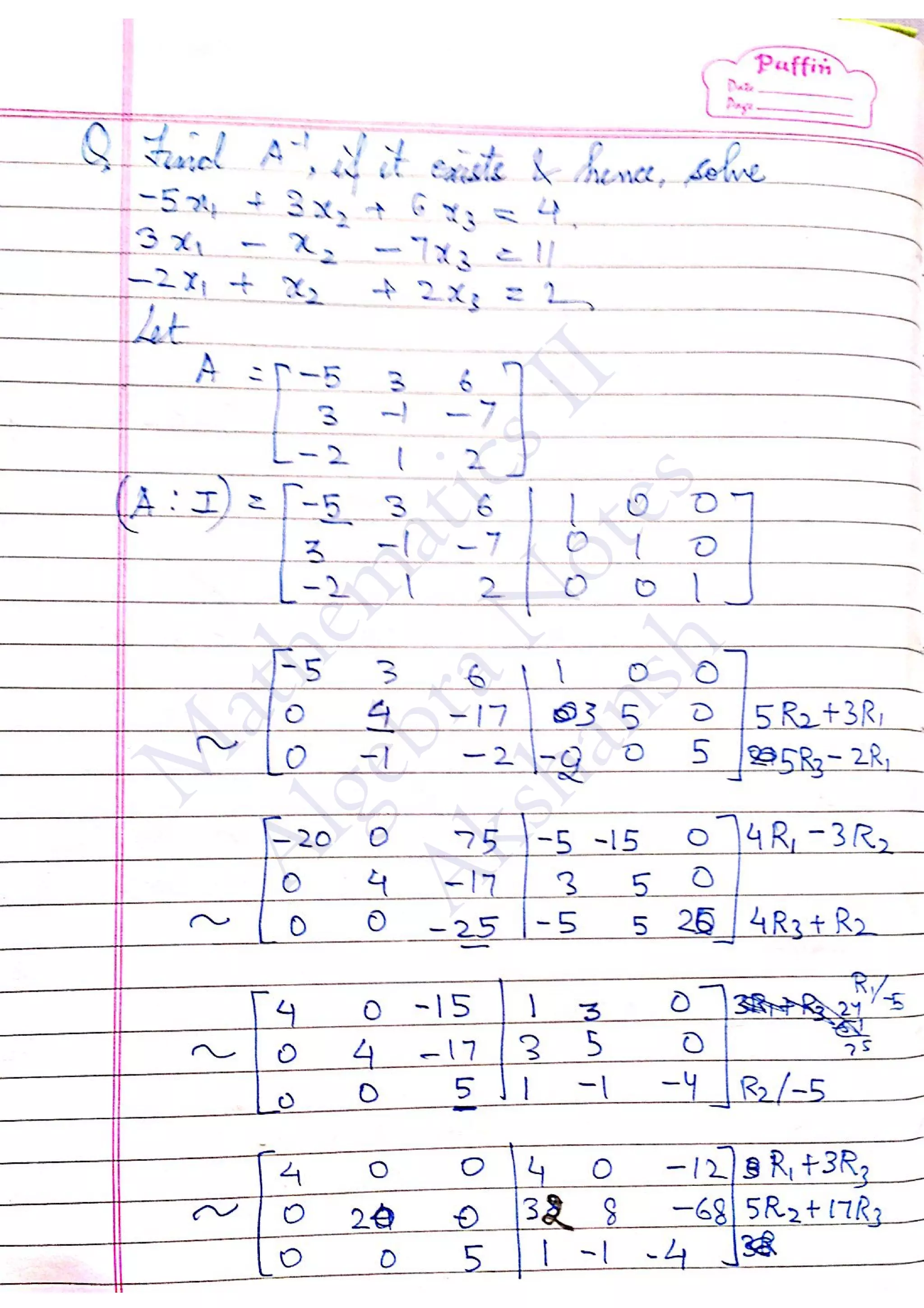 M
athem
aticsII
AlgebraN
otes
Akshansh
 