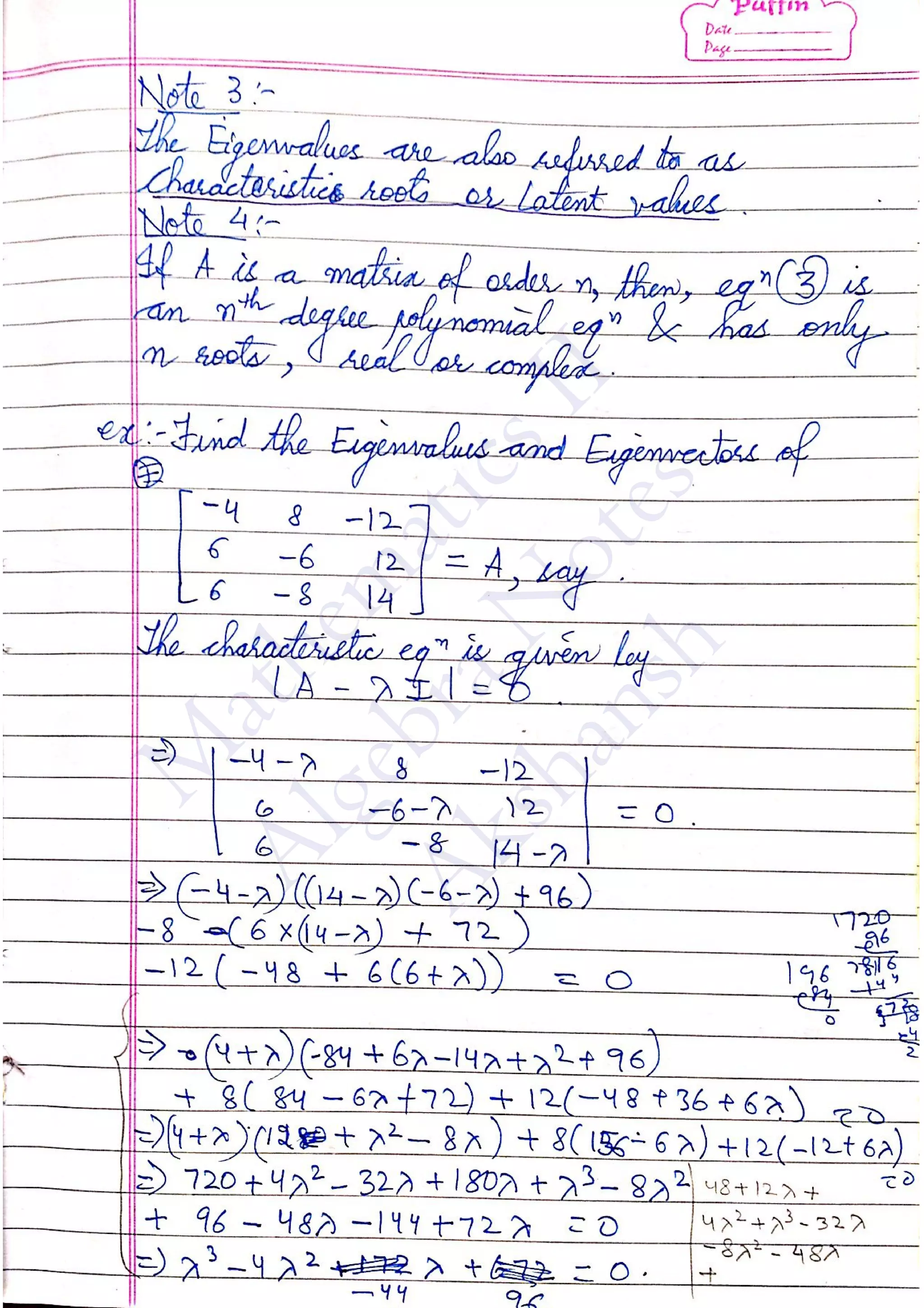 M
athem
aticsII
AlgebraN
otes
Akshansh
 