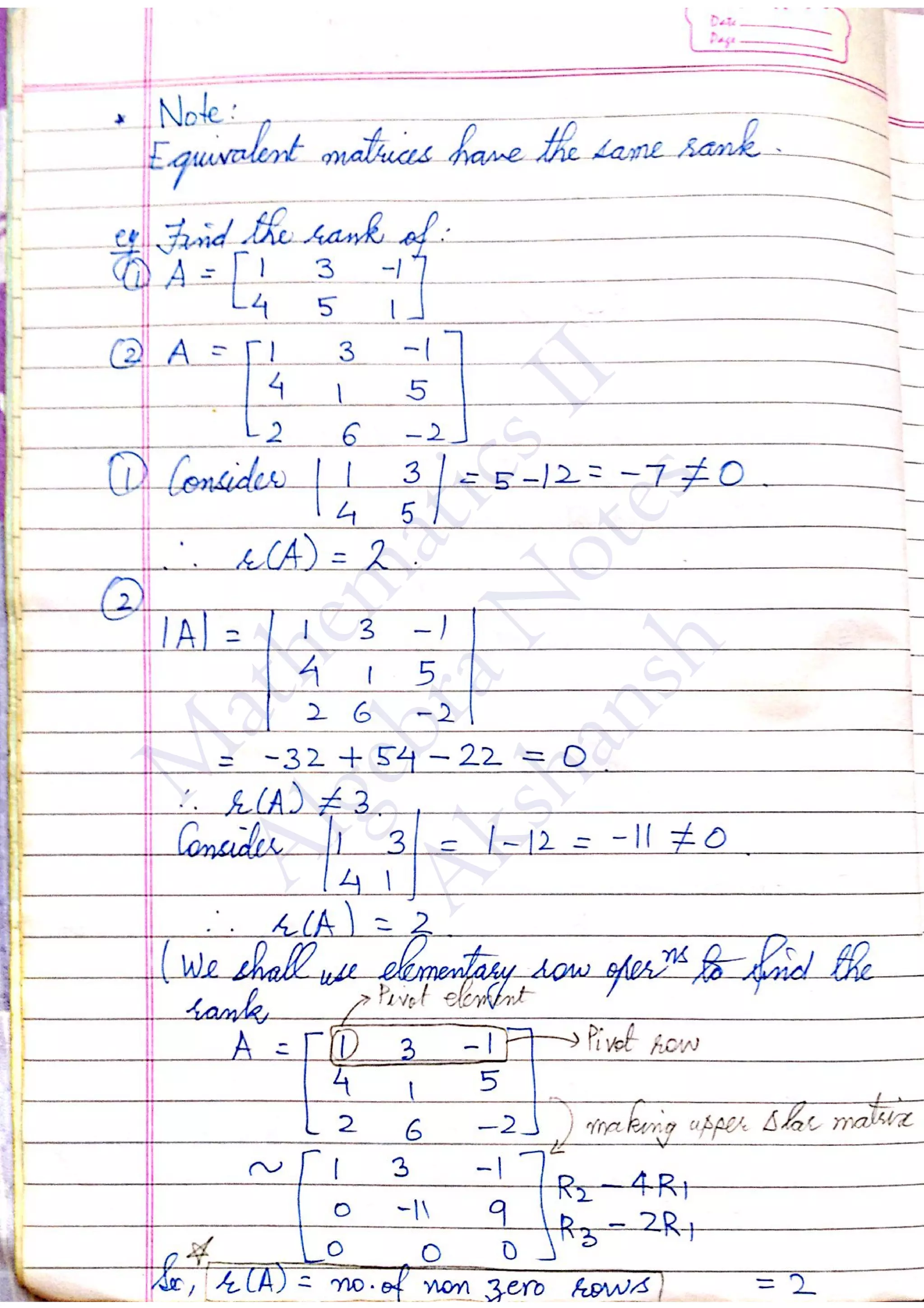 M
athem
aticsII
AlgebraN
otes
Akshansh
 