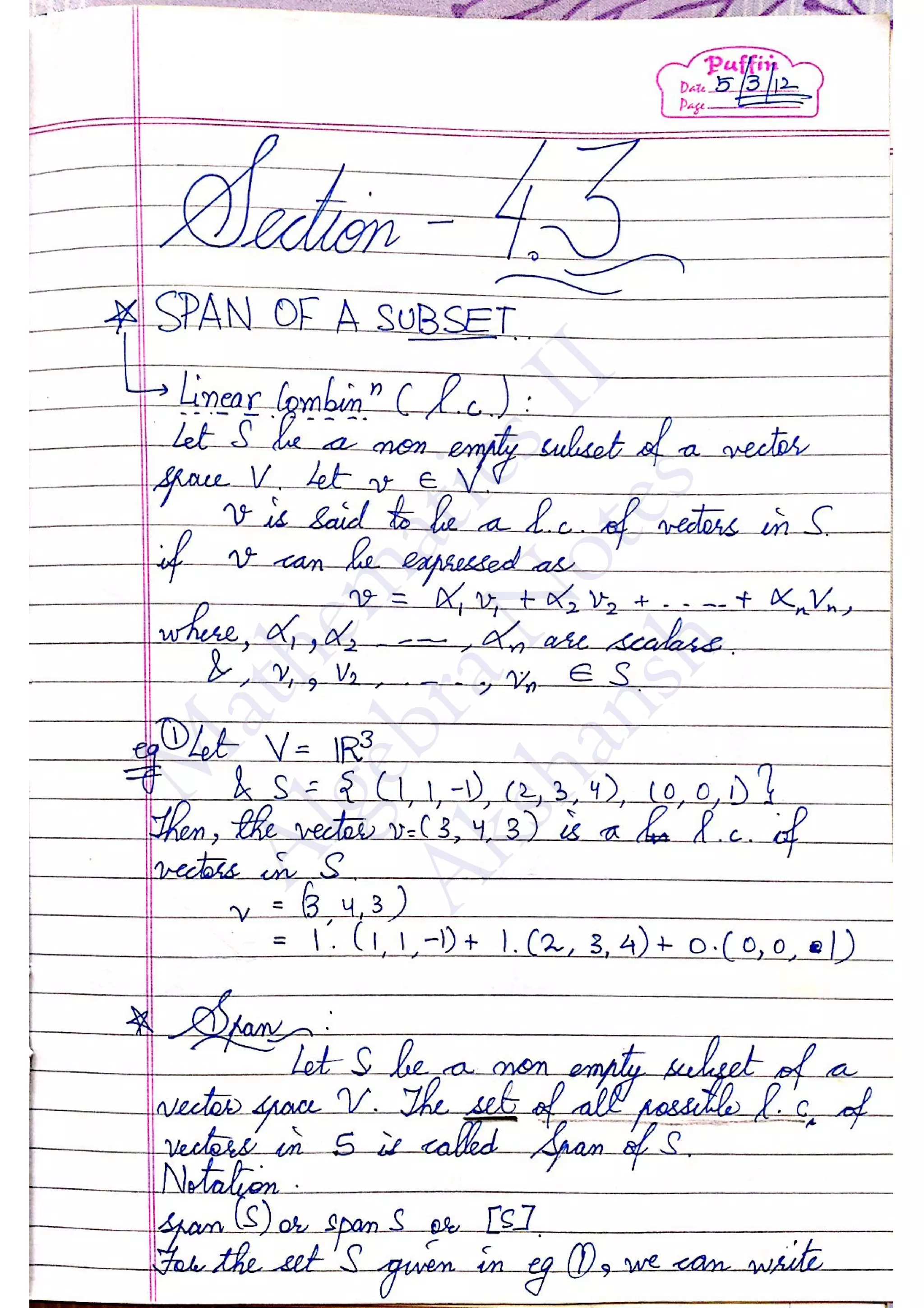 M
athem
aticsII
AlgebraN
otes
Akshansh
 