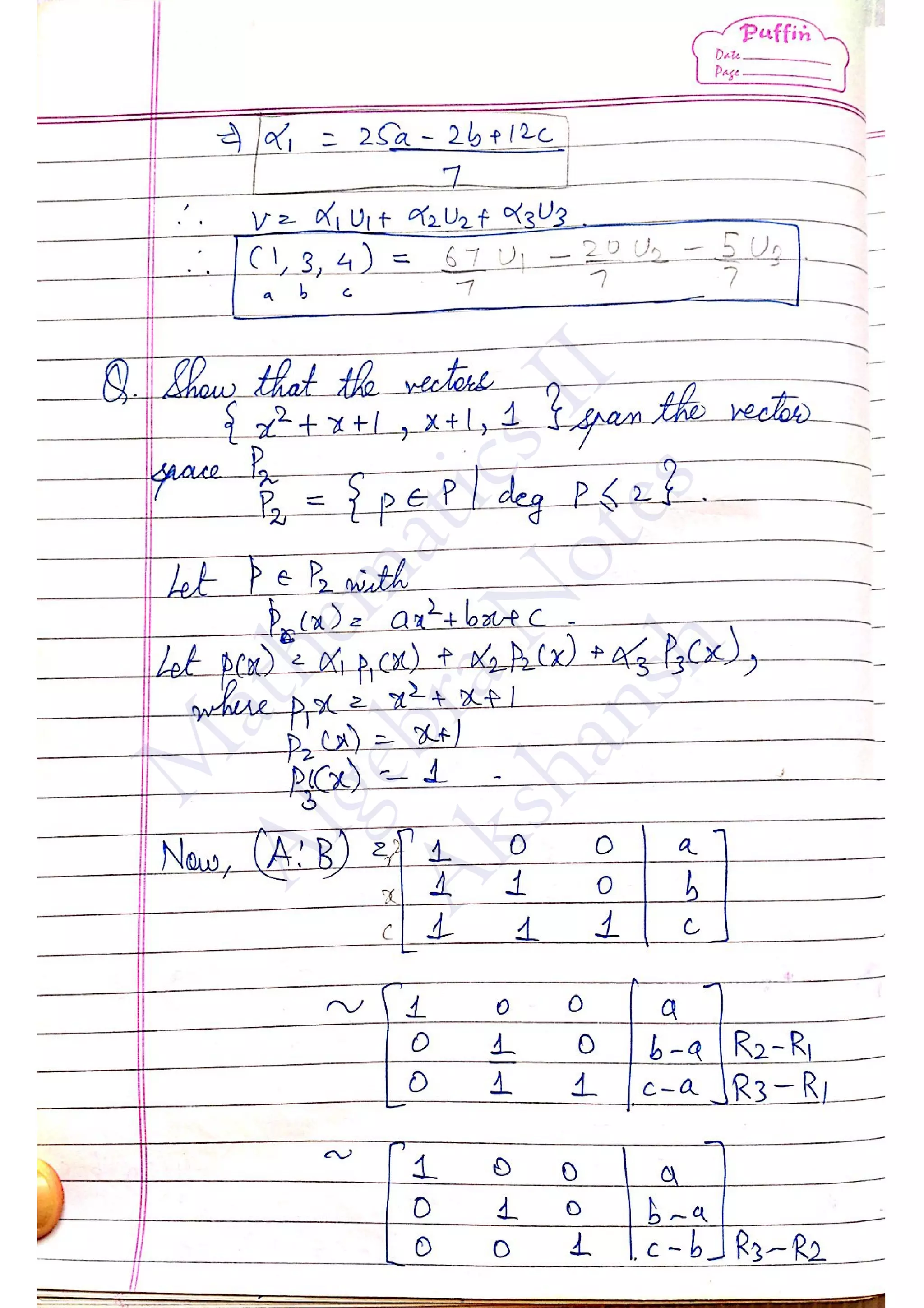 M
athem
aticsII
AlgebraN
otes
Akshansh
 