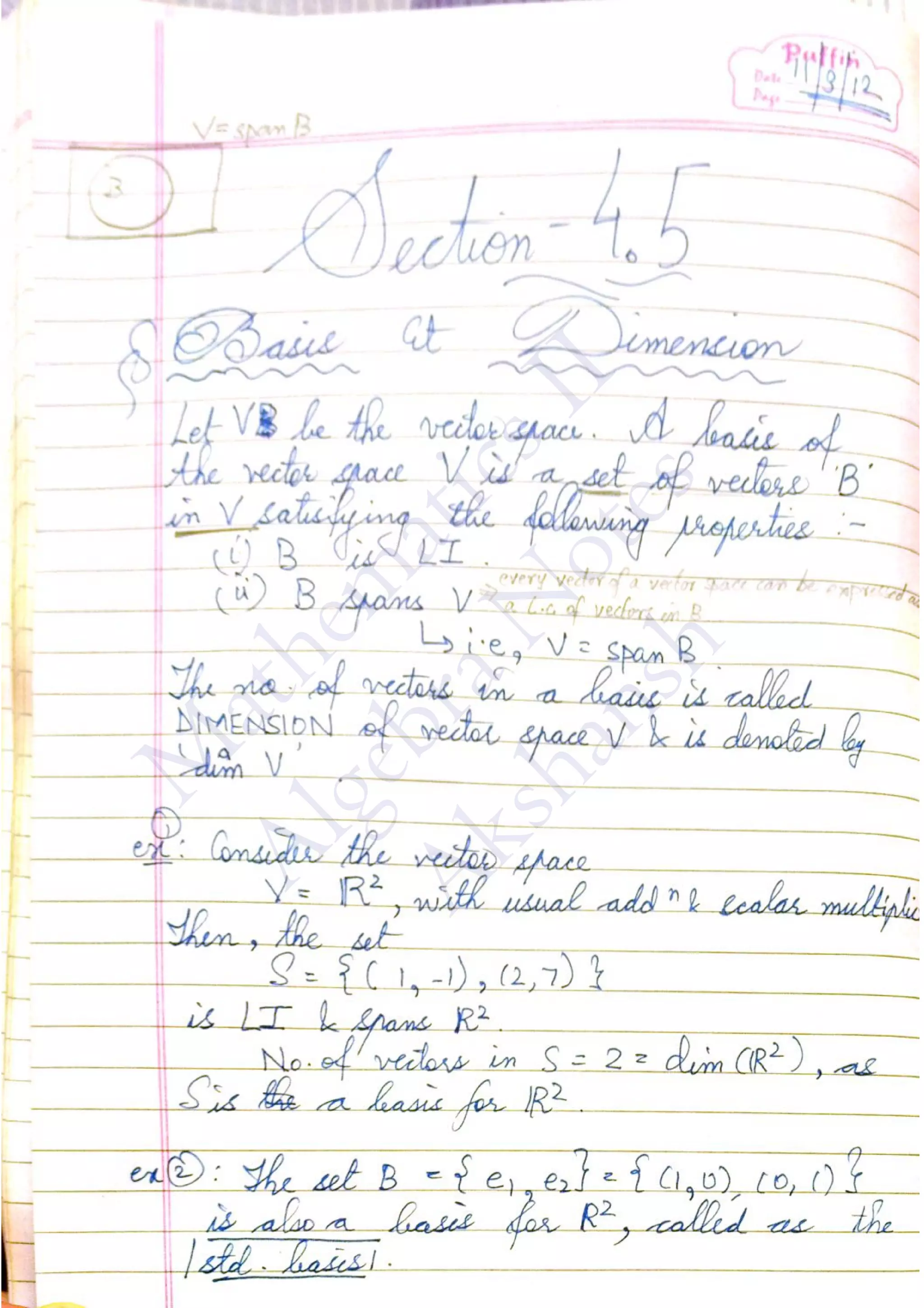 M
athem
aticsII
AlgebraN
otes
Akshansh
 