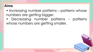 Simple Pattern In Math MATHEMATICS LESSON ON SIMPLE PATTERNS.pptx