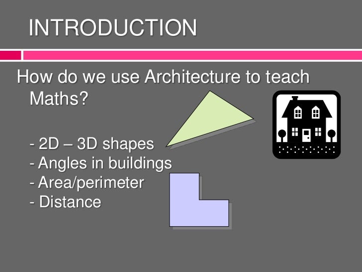 Maths in architecture
