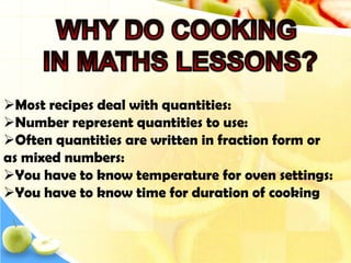 Maths in food | PPTX