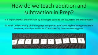 Maths in Prep | PPTX