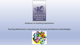 Guidance on Teaching Expectations
Teaching Mathematics using Concrete, Pictorial and Abstract methodologies
 