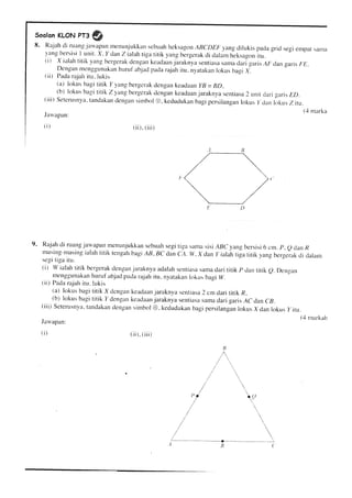 Maths latihan klon pt3 bab 9 lokus jawapan