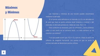 Aplicación de la derivada