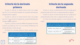 Aplicación de la derivada
