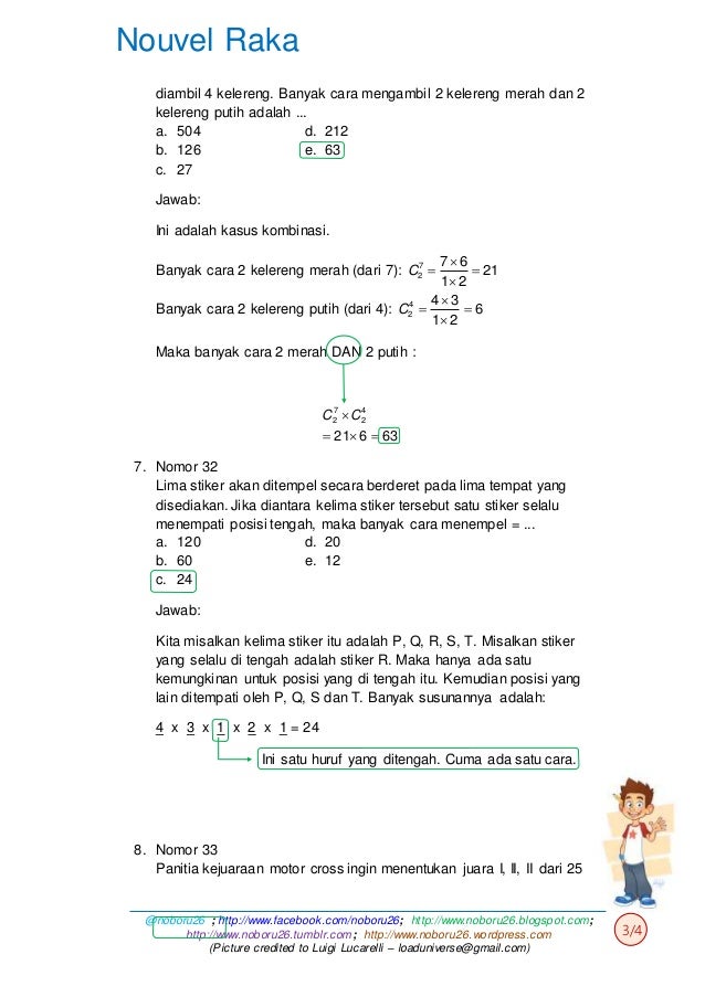 Math Solution Permutasi Dan Kombinasi Peluang