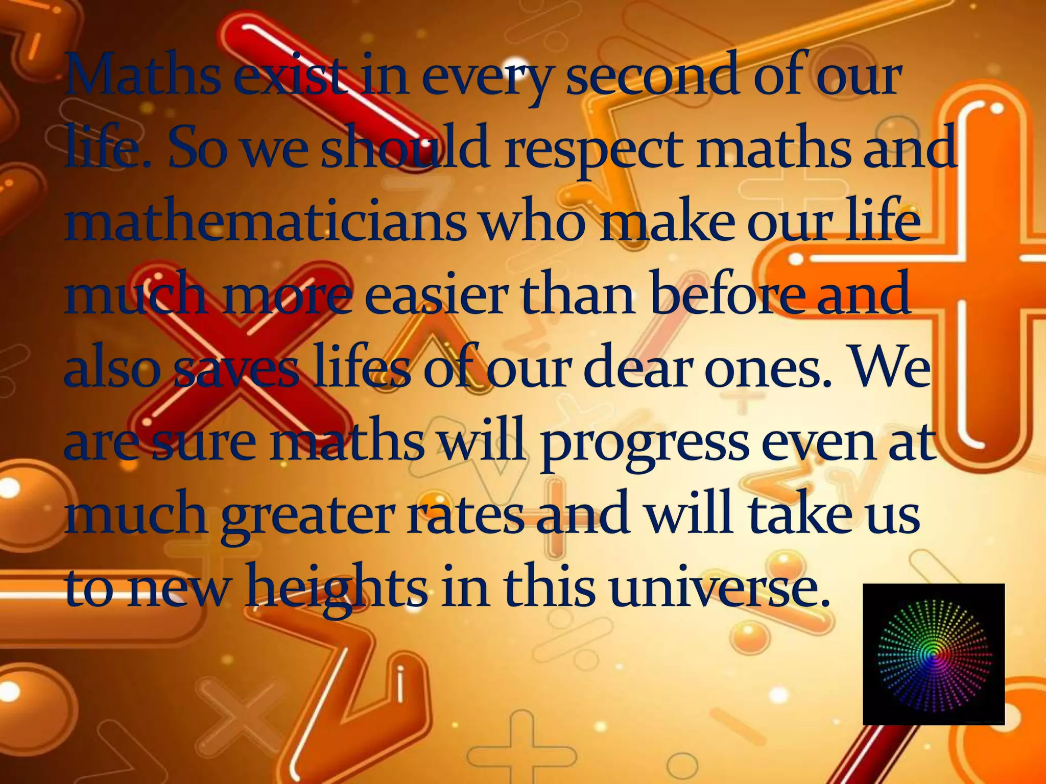 MatheMatics and Modern World