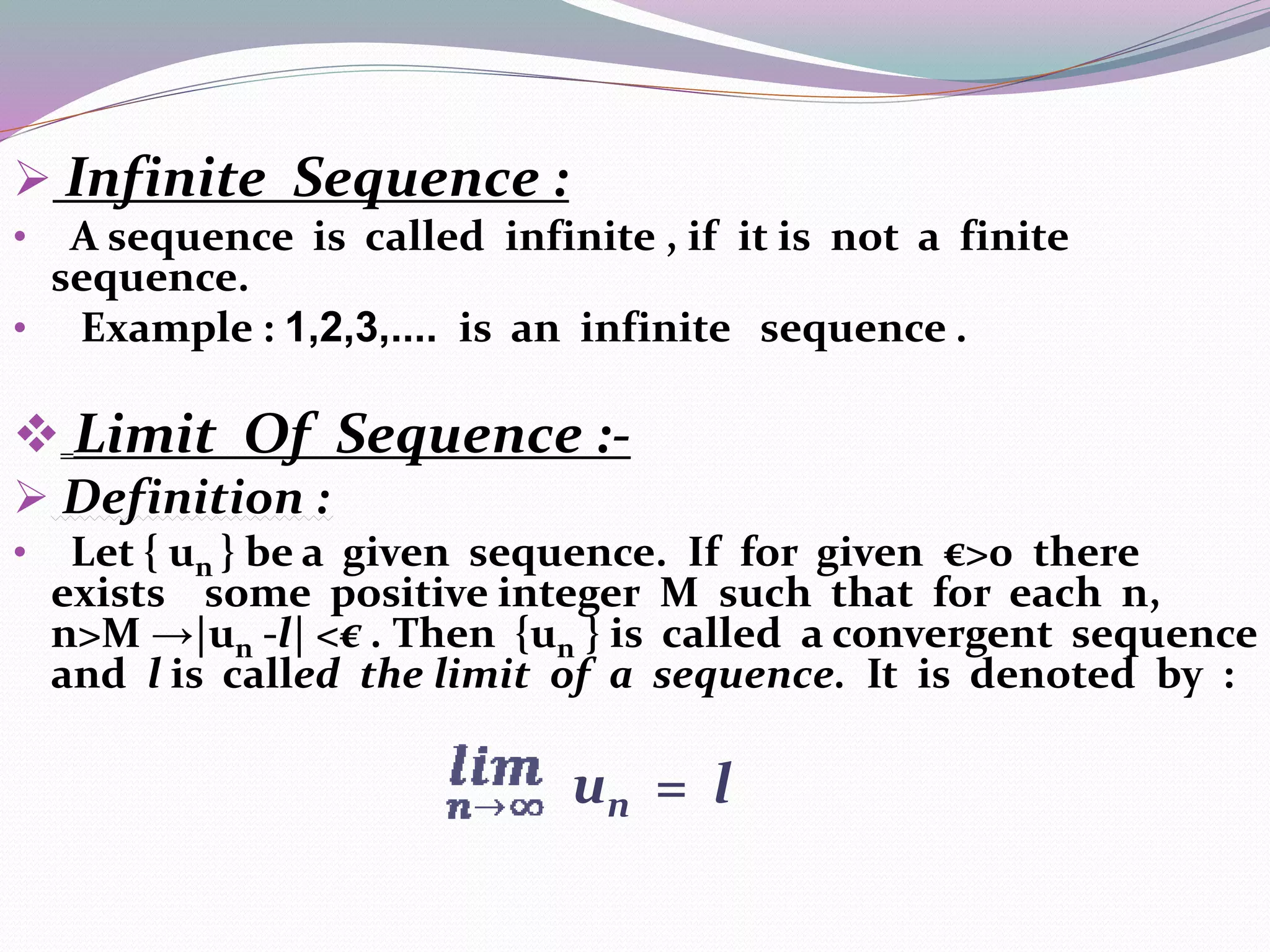 Mathematics Sequences And Series
