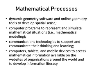 Mathematical Processing MATHEMATICAL PROCESSES | PPTX