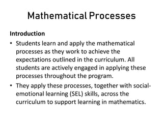 MATHEMATICAL PROCESSES | PPT