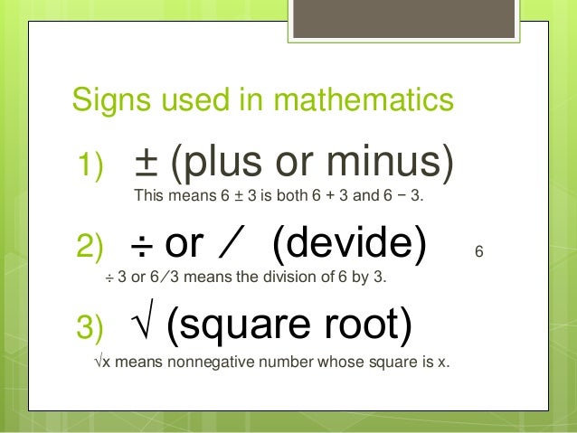 Shapes and signs used in mathematics-By ShreyDBest
