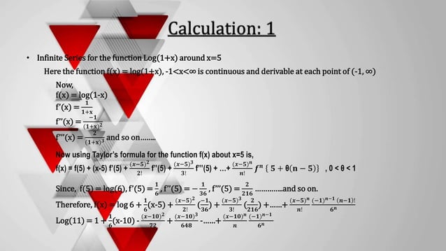 Taylor Series Expansion of Log(1+x) | PPTX