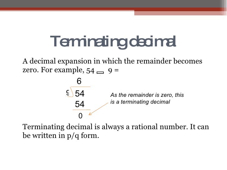 Worksheets Decimal Definition With Example number system 27 terminating decimal