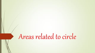 Areas related to circle
 