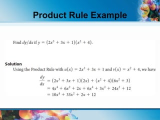 Product Rule Example
 