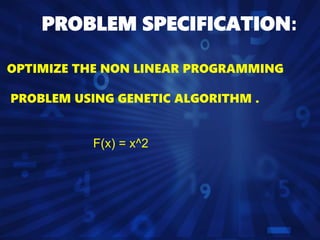 computer programing to solve unconstrained non linear program | PPT