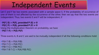 Maths Class 12 Probability Project Presentation