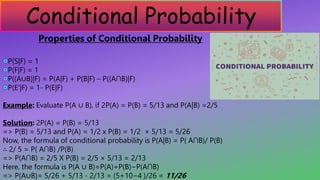 Maths Class 12 Probability Project Presentation