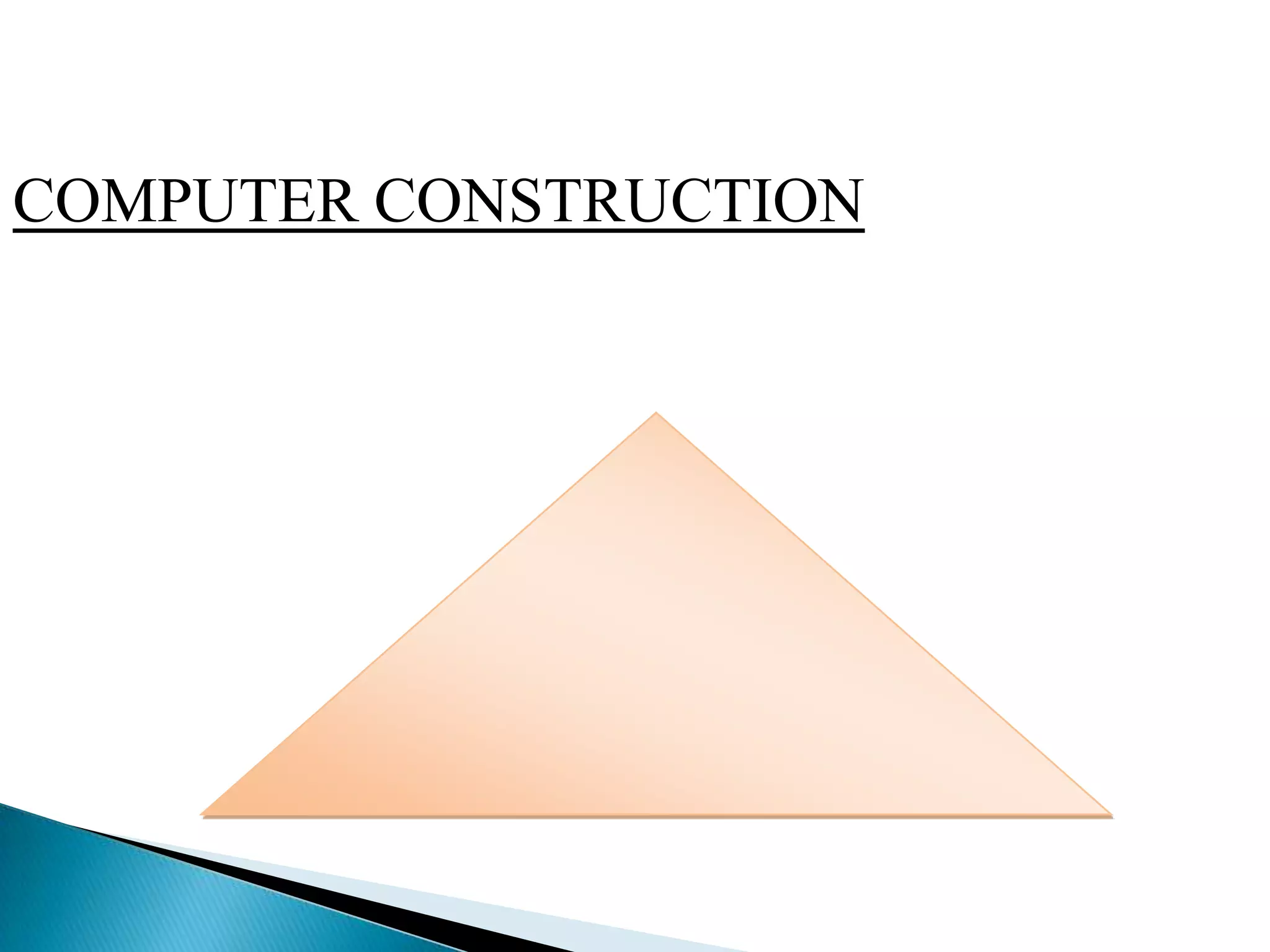 COMPUTER CONSTRUCTION
 