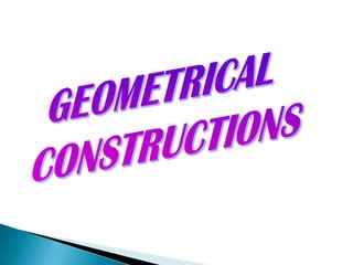 PREPARE A SET OF TEACHING AND
LEARNING RESOURCES OF GEOMETRICAL
CONSTRUCTION
GROUP MEMBERS :-
VANESRI KASI
YAMUNA SANDARAN...