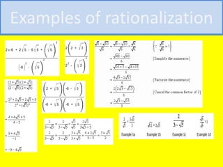 Number System Rationalization Questions Maths project (number line) | PPTX