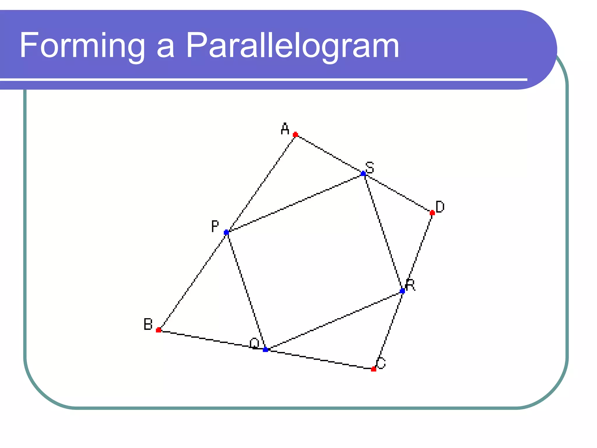 Forming a Parallelogram 
