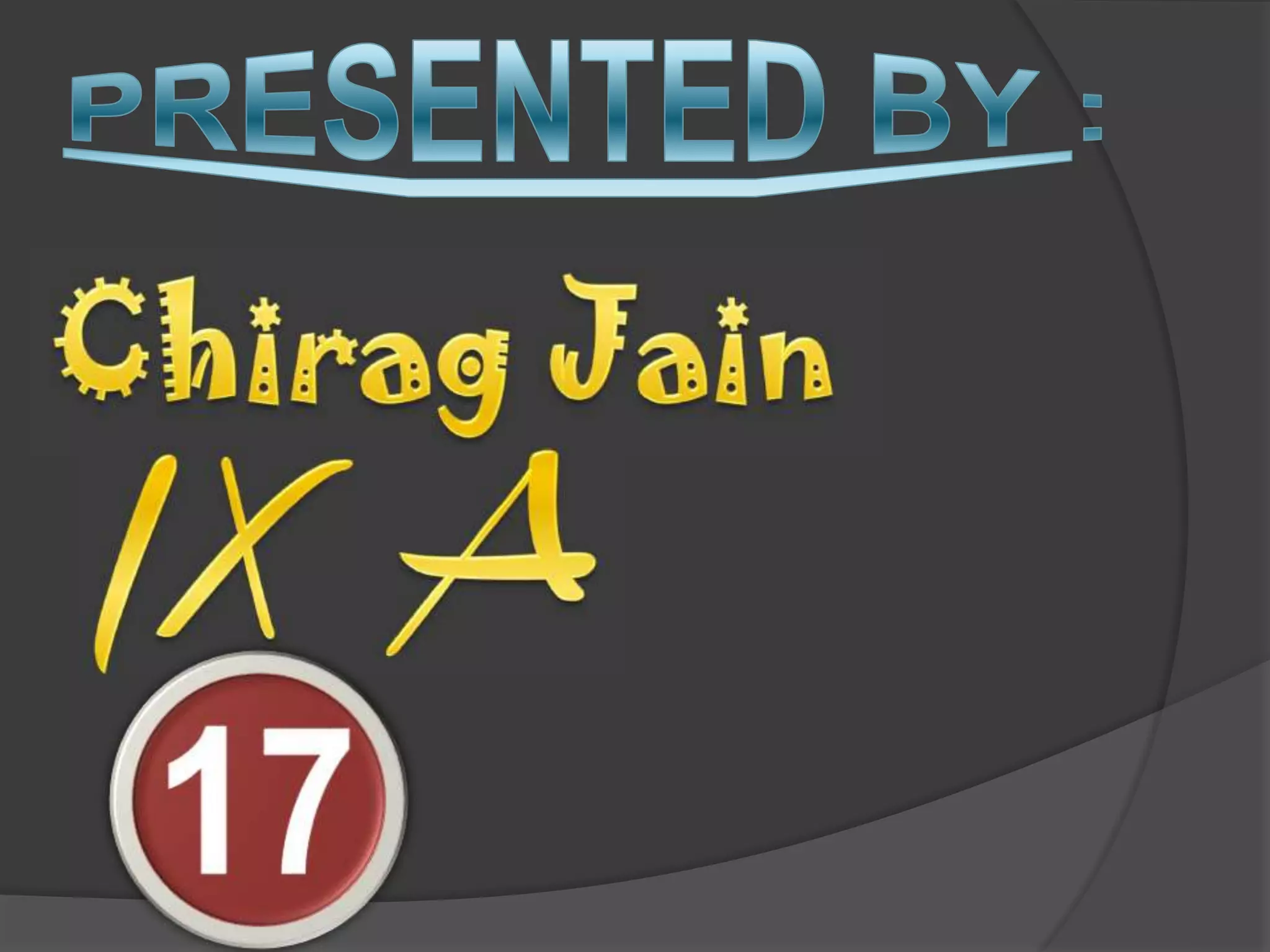 Maths project surface area and volume by chirag jain class ix a roll no. 17