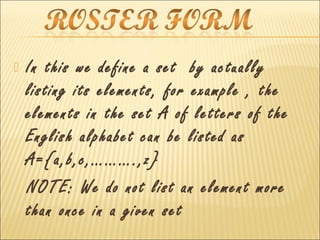 Maths Project 11 class(SETS) | PPT