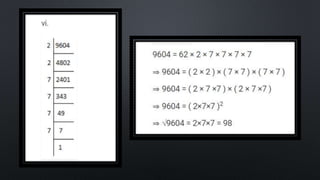 SQUARES AND SQUARE ROOT Class 8 chapter 6 exercise  6.3