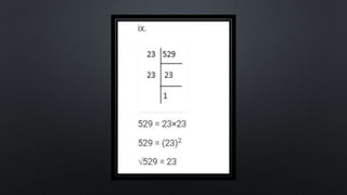 SQUARES AND SQUARE ROOT Class 8 chapter 6 exercise  6.3