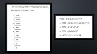 SQUARES AND SQUARE ROOT Class 8 chapter 6 exercise  6.3