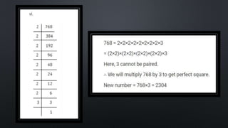 SQUARES AND SQUARE ROOT Class 8 chapter 6 exercise  6.3