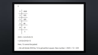 SQUARES AND SQUARE ROOT Class 8 chapter 6 exercise  6.3