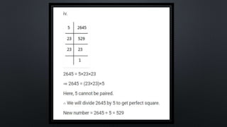 SQUARES AND SQUARE ROOT Class 8 chapter 6 exercise  6.3
