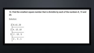SQUARES AND SQUARE ROOT Class 8 chapter 6 exercise  6.3