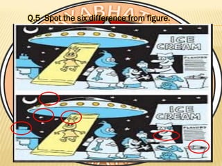 Q.5 Spot the six difference from figure.
 