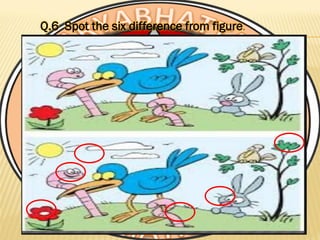 Q.6 Spot the six difference from figure.
 