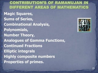 Maths ramanujan | PPT