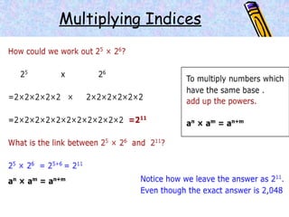 Multiplying Indices
 