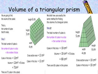 Volume of a triangular prism
2
 