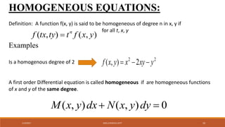 formulation of first order linear and nonlinear 2nd order differential ...